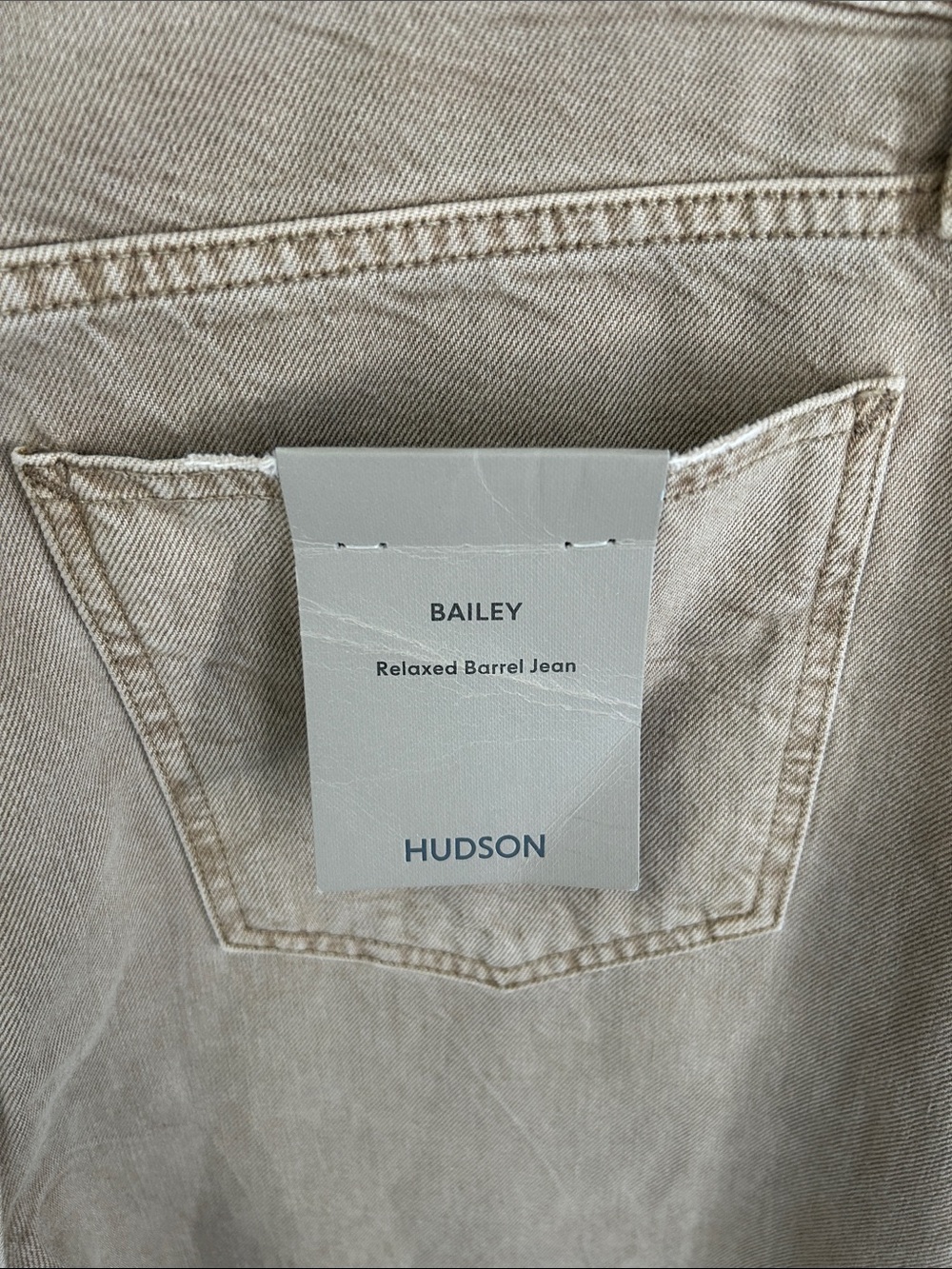 Hudson Bailey Relaxed Barrel Jeans Burnt Khaki - Picture 10 of 12